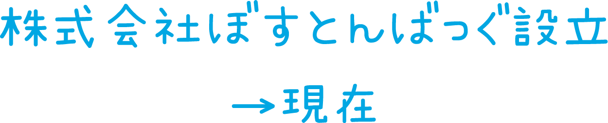 株式会社ボストンバック設立→現在